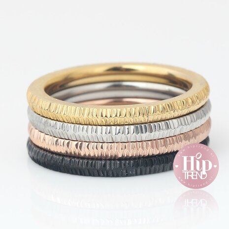 4 kleuren ringen set 