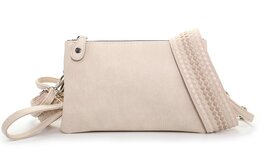 Het handigste tasje ooit met smalle &amp; brede band naturel