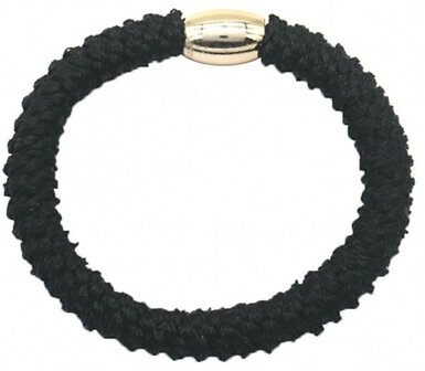 Haarelastiek en armband zwart