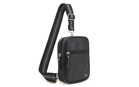 Zwart crossbody-heuptas ideal