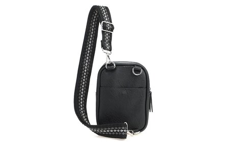 Zwart crossbody-heuptas ideal