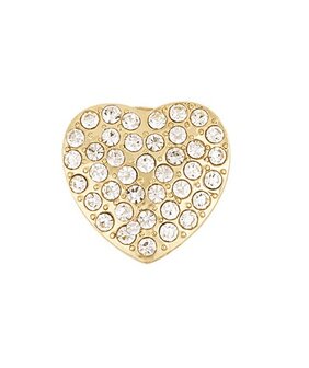 Button cover hart goud
