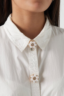 Button cover flower 