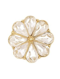Button cover flower shine