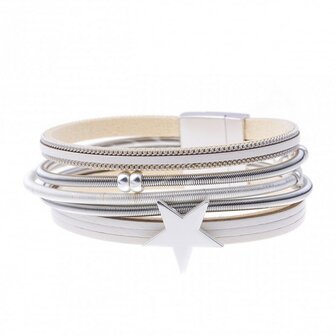 Armband star beige