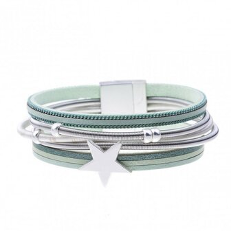 Armband star licht groen