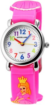 Kinder horloge prinsessen