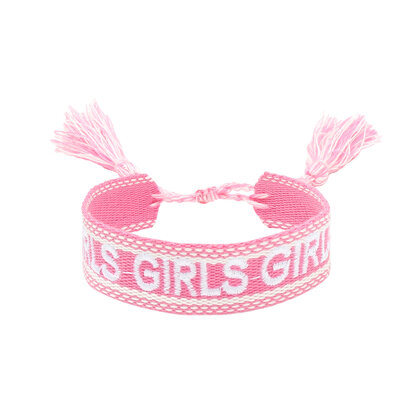Armband girls roze