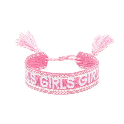 Armband girls roze