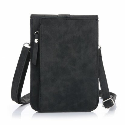 Heup en schouder tas luipaard zwart wit