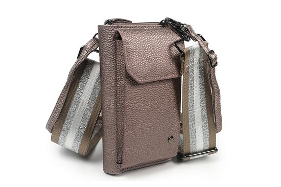 Portemonnee en telefoontasje Taupe