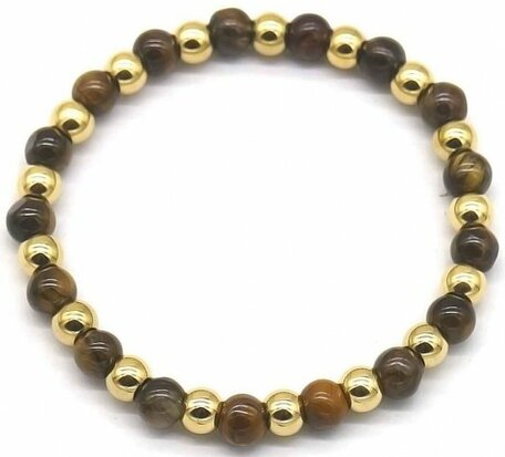 Armband stainless steel tigers eye