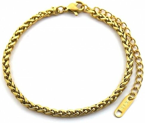 Stalen verstelbare goudkleurige armband Cato