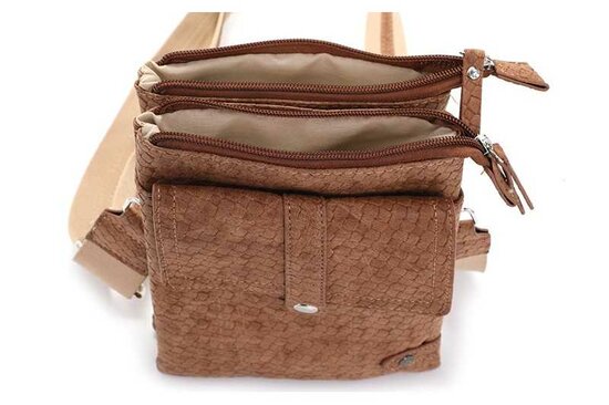 Camel schouder- heup en telefoontasje sturdy