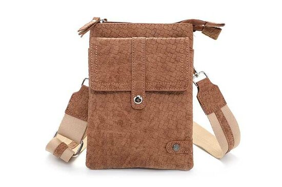 Camel schouder- heup en telefoontasje sturdy