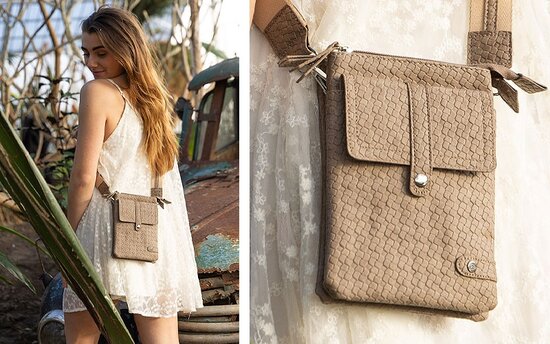 Sand schouder- heup en telefoontasje sturdy
