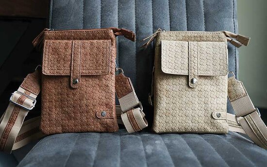 Camel schouder- heup en telefoontasje sturdy