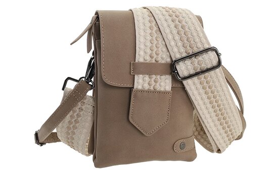 Taupe schouder en heuptasje sofia 