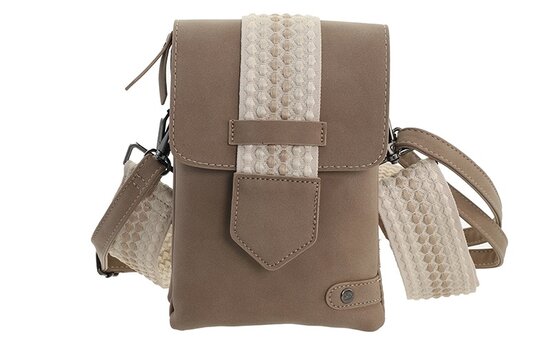 Taupe schouder en heuptasje sofia 