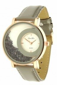 Souris D'or horloge "Rosé glammm" grijs