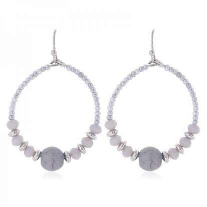 Earrings Joy -grey-