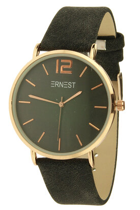 Ernest horloge "Rosé-Cindy" zwart