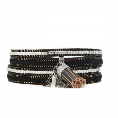 Armband sparkling zwart