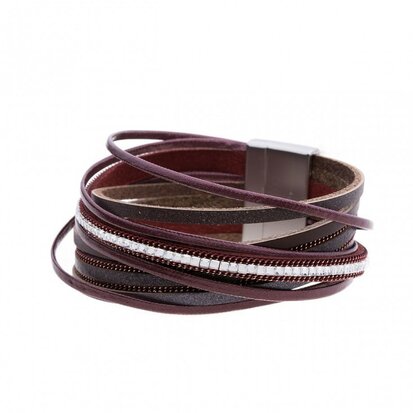 Mix & Match 8 lijns armband rood