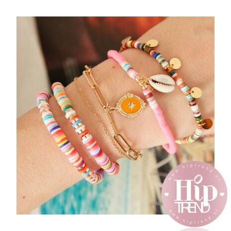 Armband beach rond kleur