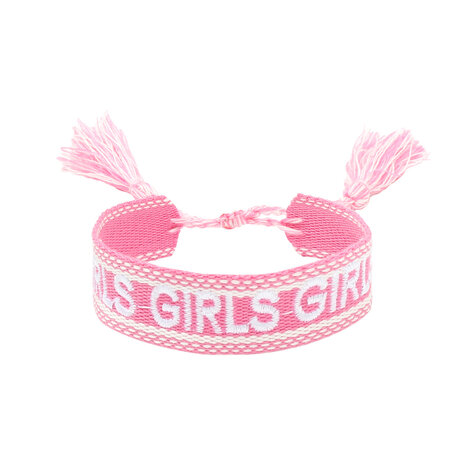 Armband girls roze