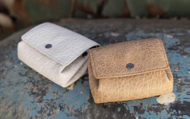 Khaki portemonneetje handy