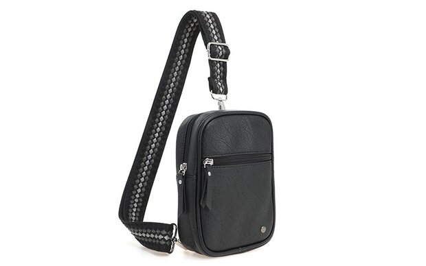 Zwart crossbody-heuptas ideal