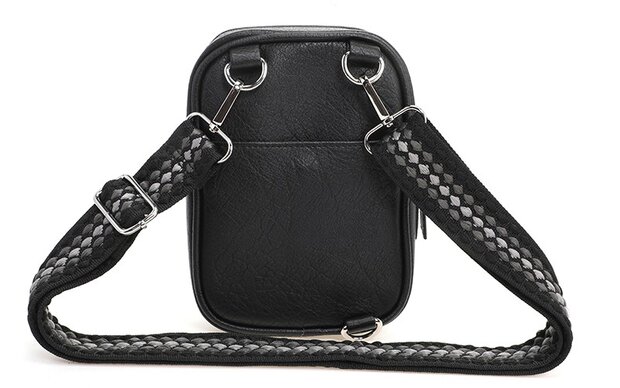 Zwart crossbody-heuptas ideal