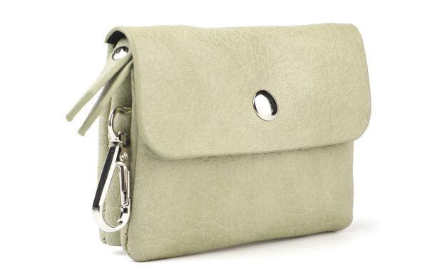 Light green portemonneetje clever