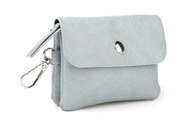 Sky blue portemonneetje clever