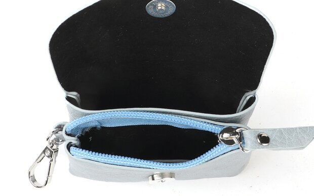 Sky blue portemonneetje clever
