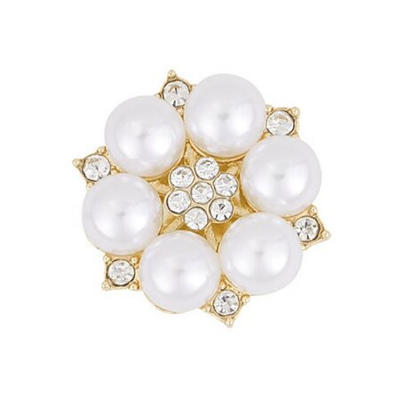 Button cover flower 