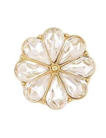Button cover flower shine