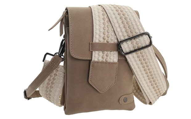 Taupe schouder en heuptasje sofia 