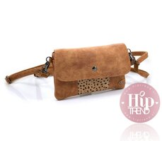 Camel panter klein heup en schouder tasje
