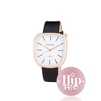 Horloge vierkant rosé zwart