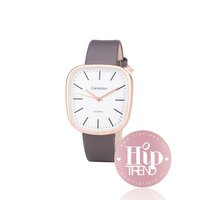 Horloge vierkant rosé grijs