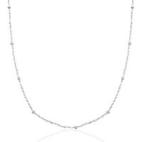 Ketting van stainless steel (RVS) ball zilver 55cm