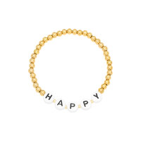 Armband stainless steel happy