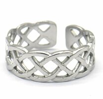 Verstelbare stalen verschillende lijnen ring