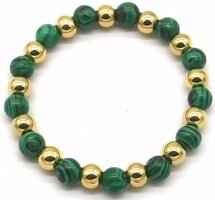 Armband stainless steel groen