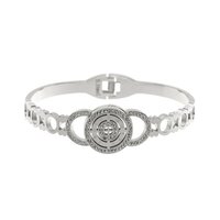 Stainless steel armband Mila zilverkleurig