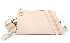 Het handigste tasje ooit met smalle & brede band naturel