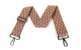 Brede schouderband  snake sparkling blue