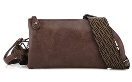 Het handigste tasje ooit met smalle & brede band donker bordeaux